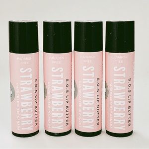 🍓Four Handcrafted All Natural SOS Lip Butter Sticks